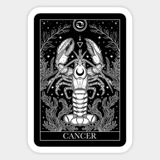 Zodiac sign tarot card Cancer Sticker